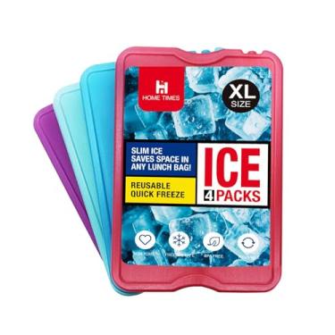 Imagem de Bothyi 4x Pacotes de Gelo Cooler Essential Quick Freeze Leve Colorido para Lancheira Portátil para Camping, Piqueniques e Praia ao Ar Livre