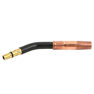 Imagem de Tocha de Soldagem de Pescoço de Ganso de Cisne 200a Conectando o Bico de Tubo de Pistola Migmag 9mm de Bronze para Acessório de Soldagem