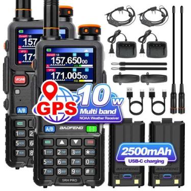 Imagem de Rádio amador portátil de longo alcance BAOFENG 5RH PRO GPS 10W, rádio 