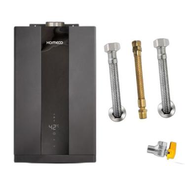 Imagem de Kit Aquecedor Komeco KO16BK 16L GLP + Acess. Ligação