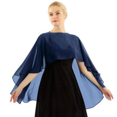 Imagem de Echarpe em Chiffon para Casamento Madrinha Bolero Festa - no-brand, Rh