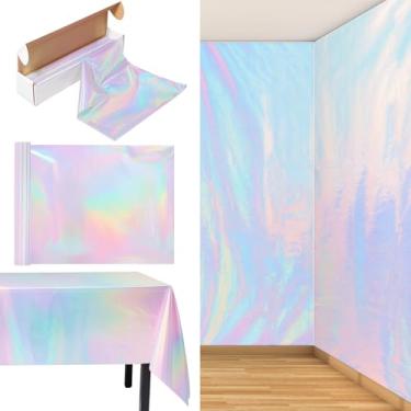 Imagem de Preboun Rolo de toalha de mesa de grão de madeira de 25 metros grande com tema ocidental rústico para decoração de festa, panos de plástico para caubói, artigos de festa ocidental, fazenda, havaiano