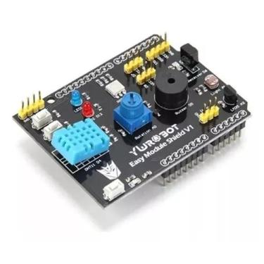 Imagem de Shield Arduino Multifunções Com Sensores E I/Os - OEM
