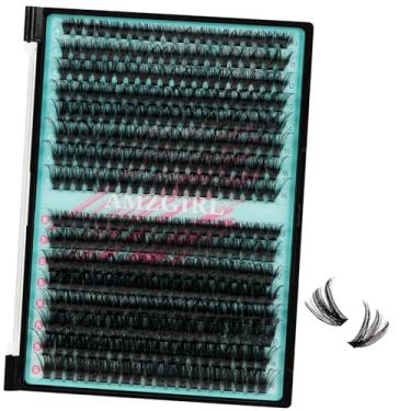 Imagem de AMZGIRL LASH Conjunto De Cílios Postiços 320 Peças 70D 90D, Extensão Individuais Faça Você Mesmo, (D-Mix10-16 Mm)