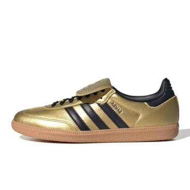 Imagem de adidas Samba LT Tênis feminino, Ouro metálico preto, 36