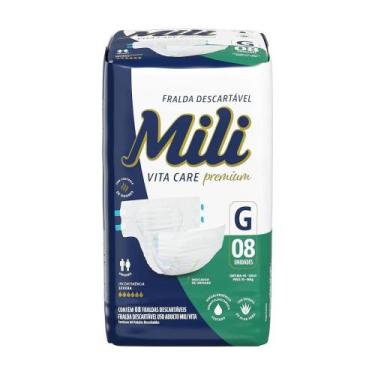 Imagem de Fralda Geriátrica Mili Adulto G - Pacote com 8 Unidades - Mili Vita