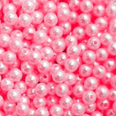 Imagem de PÉROLA DE ABS LISA Nº 06 20G PEROLA 6 MM - LADEIRA BIJUTERIAS, ROSA FL