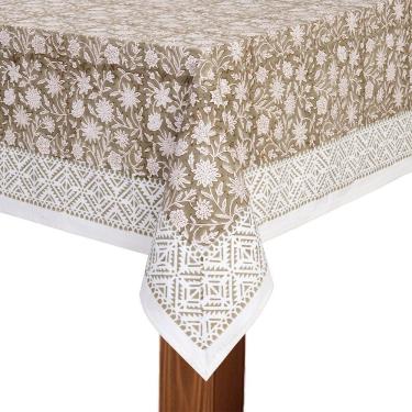Imagem de Toalha De Mesa Copa E Cia Indian Hari - 8 Lugares Quadrada - 220 X 220 Cm