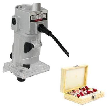 Imagem de Tupia Laminadora 440w - 60hz - 220v + Jogo de Fresas para Tupia 12 Peç