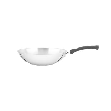 Imagem de Wok Silicone em Aço Inox com Fundo Triplo 28 cm 3,3 L Astro Tramontina