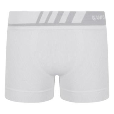 Imagem de Cueca Lupo Boxer Microfibra Sem Costura Infantil 136-001, Branco, GG