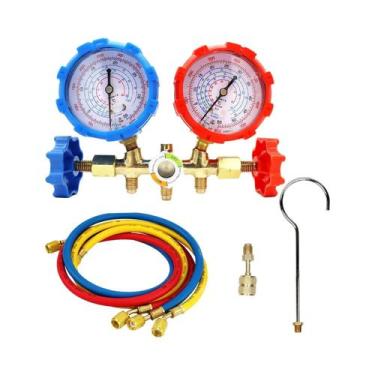 Imagem de Conjunto De Manômetro Para Refrigerantes R410A R404A R134A Ferramentas