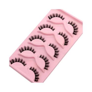 Imagem de Cílios Postiços Naturais 3D Wispy De Mink Sintético, Extensão De 5, 7,