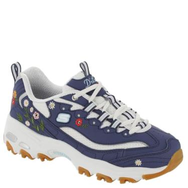 Imagem de Skechers D'Lites-Spring Bloom Tênis feminino, Azul marino, 10 Wide