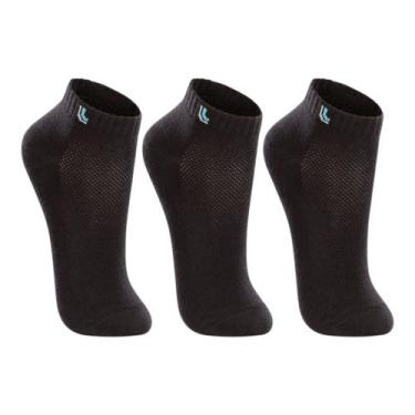 Imagem de Meia Lupo Infantil 2725 Kit 3 Pares -, Preto, 30-36