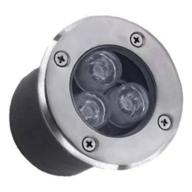 Imagem de 2X Balizador Led Chão Jardim 3W Blindado Embutir Ip67 24H Co