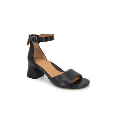 Imagem de Gentle Souls by Kenneth Cole Sandália feminina de salto Iona, Couro preto, 41
