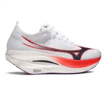 Imagem de Tênis Mizuno Wave Rebellion Pro 3 Masculino (Branco/Vermelho, BR, Adulto, Numérico, 39)