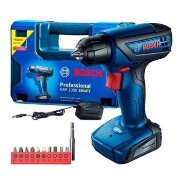 Imagem de Furadeira Parafusadeira Profissional Bateria - Azul-Marinho