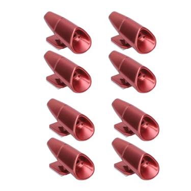 Imagem de Dioche 4 PCs Deer Assobia Os Chifres de Aviso de Aviso de Ativo de Alerta de Animal Ultrassônico para Veículos Com Fitas Adesivas Universal Fit Car Caminhão Motorciclo SUV ATV (vermelho)