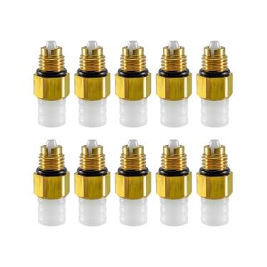 Imagem de Kit de reparo de suspensão a ar compatível com Mercedes Benz W251 W164 W212 Au-di A6 C5 substitui 1663200204 2513202704, 10 peças de acessórios de latão para válvula de ar M8