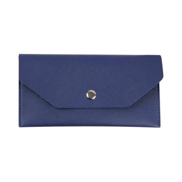 Imagem de GSHLLO Carteira de couro PU envelope de dinheiro reutilizável bolsa envelope de enchimento de dinheiro fina bolsa de dinheiro bolsa de dinheiro bolsa de armazenamento de ingressos bolsa bolsa para