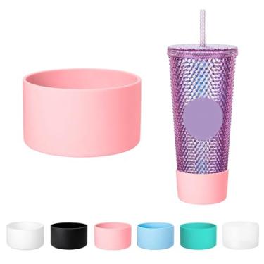 Imagem de QUVIAE Bota para copos Starbucks de 680 g, protetor inferior de copo de silicone, acessórios compatíveis com copos Starbucks Venti, antiderrapante, resistente a arranhões e redução de ruído