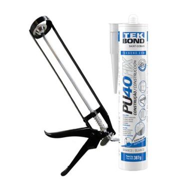Imagem de Kit Aplicador Silicone 2 Hastes + Selante Pu 40 Fix Tekbond