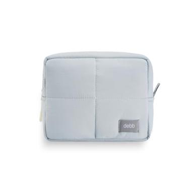 Imagem de Bolsa de maquiagem impermeável inchada, bolsa essencial de viagem e mini organizador de artigos de higiene, estojo compacto leve de armazenamento de cosméticos e essenciais com zíper, bolsa de viagem