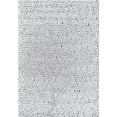 Imagem de CosmoLiving By Cosmopolitan Chanai CN10B Tapete de área cinza contemporâneo geométrico basalto, 61 x 10 cm