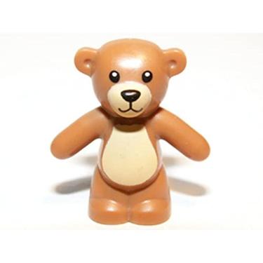 Imagem de LEGO: Minifig Light Brown Teddy Bear - Menino / Meninas Amigos Minifigura Toy Animal (Muito Pequeno)