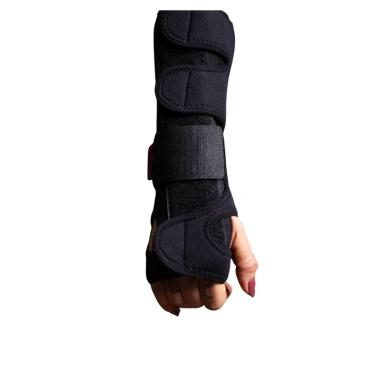 Imagem de Munhequeira com Tala Bilateral, Longa, Preta, Progne, Unid