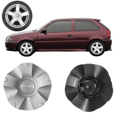 Imagem de 1X Calota Centro Roda Mangels Elite Prata Aro 13 E Aro 14