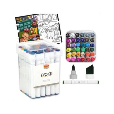 Imagem de Marcador Artístico Evoke Dual Marker 36 cores - BRW - Masterprint