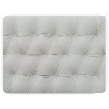 Imagem de Cabeceira Estofada Captonê Glamour Reta Courino Branco