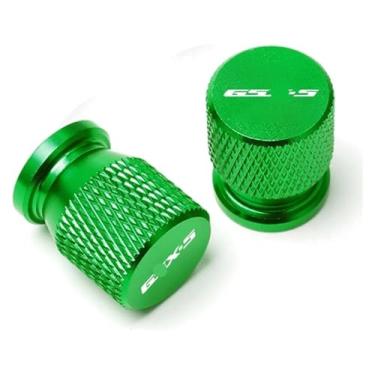Imagem de Acessórios de tampas de haste de válvula de pneu de roda CNC compatíveis com S&uzuki GSX-S GSXS 125 150 750 1000/F/ABS GSX-S125 GSX-S750 GSX-S1000 (verde2)