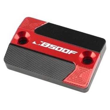 Imagem de BYYINGSUS Acessórios CNC para motocicleta Tampa do reservatório de fluido de freio dianteiro compatível com CB500F CB500X CBR500R CB 500F 500X CBR 500R 2013-2020(Cb500f Red)