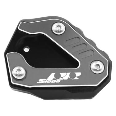 Imagem de BYYINGSUS Placa ampliadora de suporte lateral acessórios para motocicletas Suporte de ampliação de pé Exte compatível com S1000RR S1000 RR S 1000 RR 2019-2022 2023 (cinza)