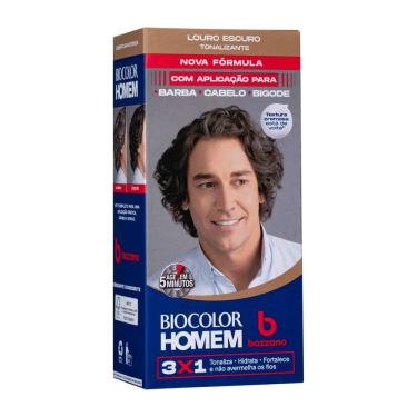 Imagem de Tonalizante de Cabelo Masculino Biocolor Homem Bozzano Louro Escuro