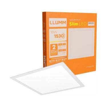 Imagem de Painel Led Embutir Quadrado 18w 3000k Branco Quente Llumm Bronzearte