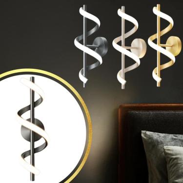 Imagem de Luminária Arandela Led 24 Watts 40X13Cm Espiral Ondulado