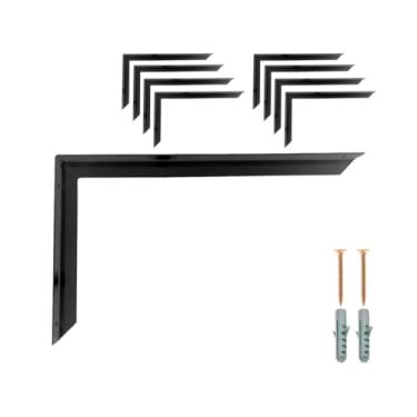 Imagem de Mão Francesa 15cm Master Leve Reforçada Parede Kit Instalação (Preto, 40)