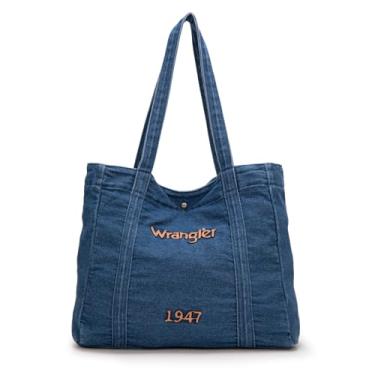 Imagem de Montana West x Bolsa jeans Wrangler para mulheres, bolsas de ombro e bolsas jeans, Jeans, Medium