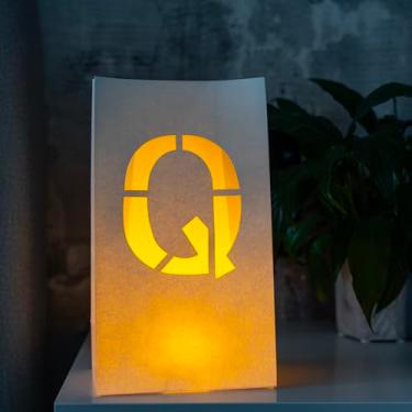 Imagem de WYMM Letra Q iluminada - Bolsas luminosas perfeitas para faixa personalizada de feliz aniversário, decorações de propostas, decorações de festa de noivado e faixa de parabéns para o seu ente querido