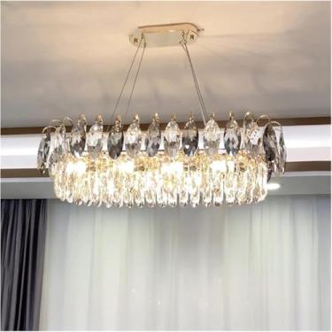 Imagem de Lustre moderno LED, lustre moderno LED, lustre pendente de cristal, luzes para sala de estar, compatível com quarto, sala de jantar de luxo, iluminação suspensa, lustre LED moderno, decoraçã