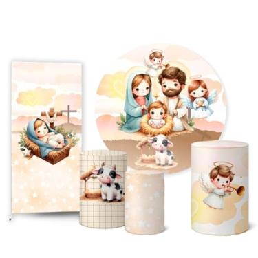 Imagem de Trio Capas Cilindro + Painel Sublimado + Painel Lateral Natal (K2HAL0102)