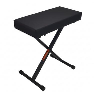 Imagem de Banqueta Teclado X Dobrável Preto Nikkal Banco Piano