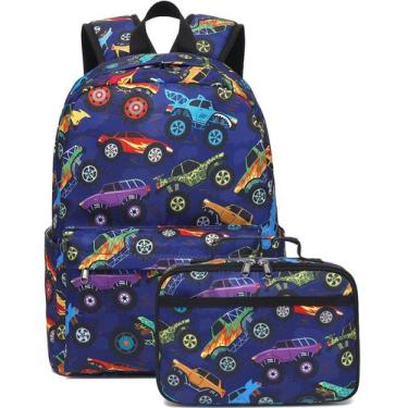 Imagem de Mochila escolar LEDAOU Kids com lancheira para meninos e meninas