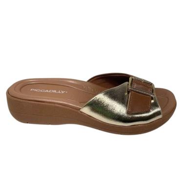 Imagem de Tamanco Piccadilly Fascite Salto Anabela Feminino