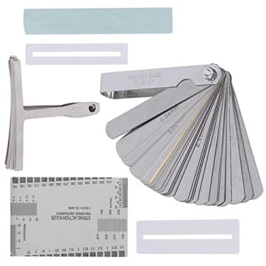 Imagem de RiToEasysports Kit de Ajuste de Instrumentos de Cordas, Incluindo Medidor de Raio e Régua de Espaçamento para Acessórios de Guitarra